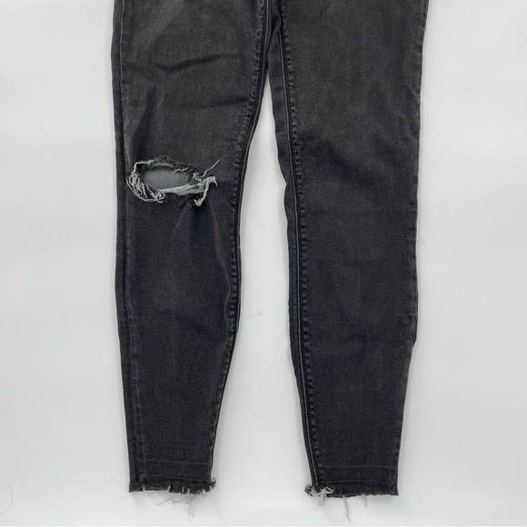 SPANX Distressed Ankle Raw Hem Skinny Jeans/Jeggings Black Size S - Picture 6 of 13